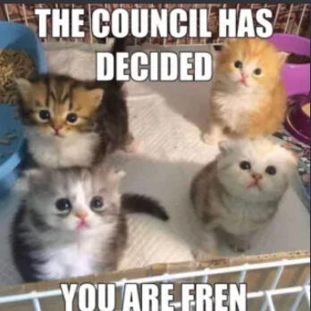 the council has decided you are fren
